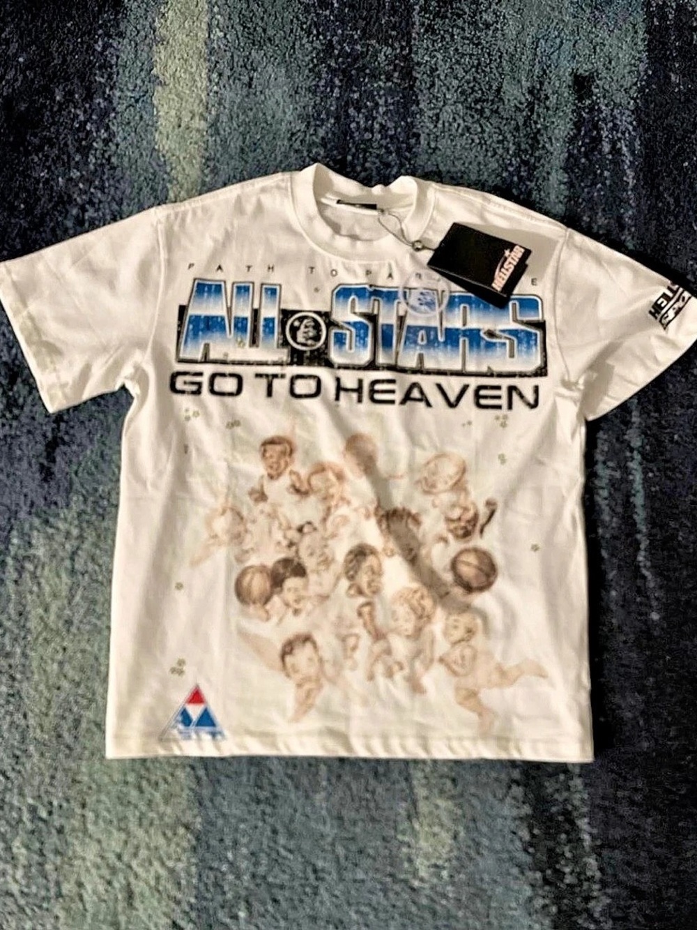 Hellstar All Stars Go To Heaven T-Shirt White Hellstars Go To Heaven Graphic